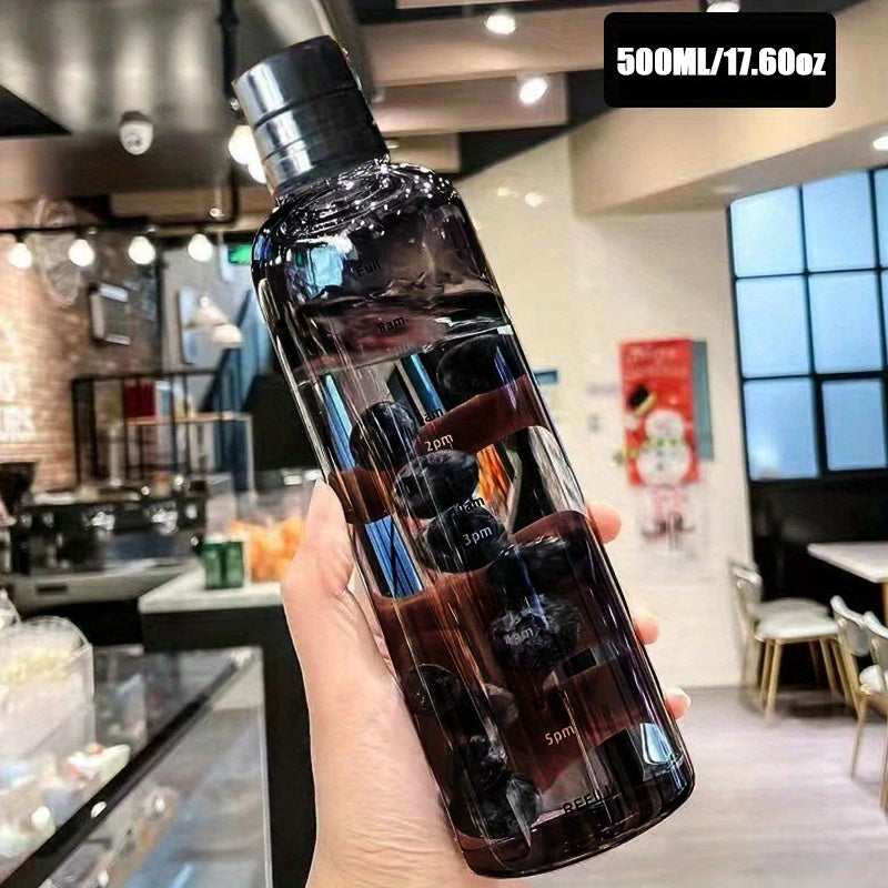 1pc Premium Leak-Proof Sports Water Bottle - Durable Plastic, BPA-Free, 500ml/17.60OZ, 700ml/24.64OZ Capacity, Portable and Convenient for Gym, Fitness, Outdoor Activities