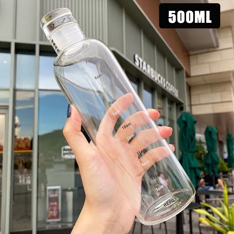 1pc Premium Leak-Proof Sports Water Bottle - Durable Plastic, BPA-Free, 500ml/17.60OZ, 700ml/24.64OZ Capacity, Portable and Convenient for Gym, Fitness, Outdoor Activities