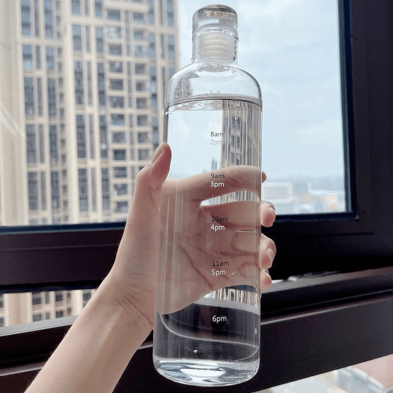 1pc Premium Leak-Proof Sports Water Bottle - Durable Plastic, BPA-Free, 500ml/17.60OZ, 700ml/24.64OZ Capacity, Portable and Convenient for Gym, Fitness, Outdoor Activities