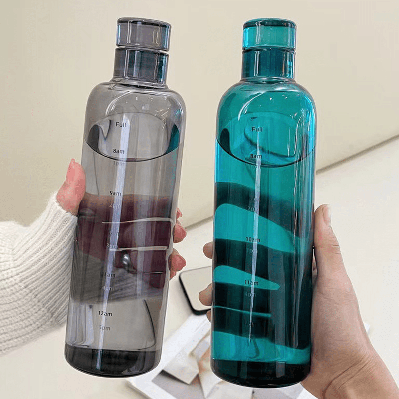 1pc Premium Leak-Proof Sports Water Bottle - Durable Plastic, BPA-Free, 500ml/17.60OZ, 700ml/24.64OZ Capacity, Portable and Convenient for Gym, Fitness, Outdoor Activities