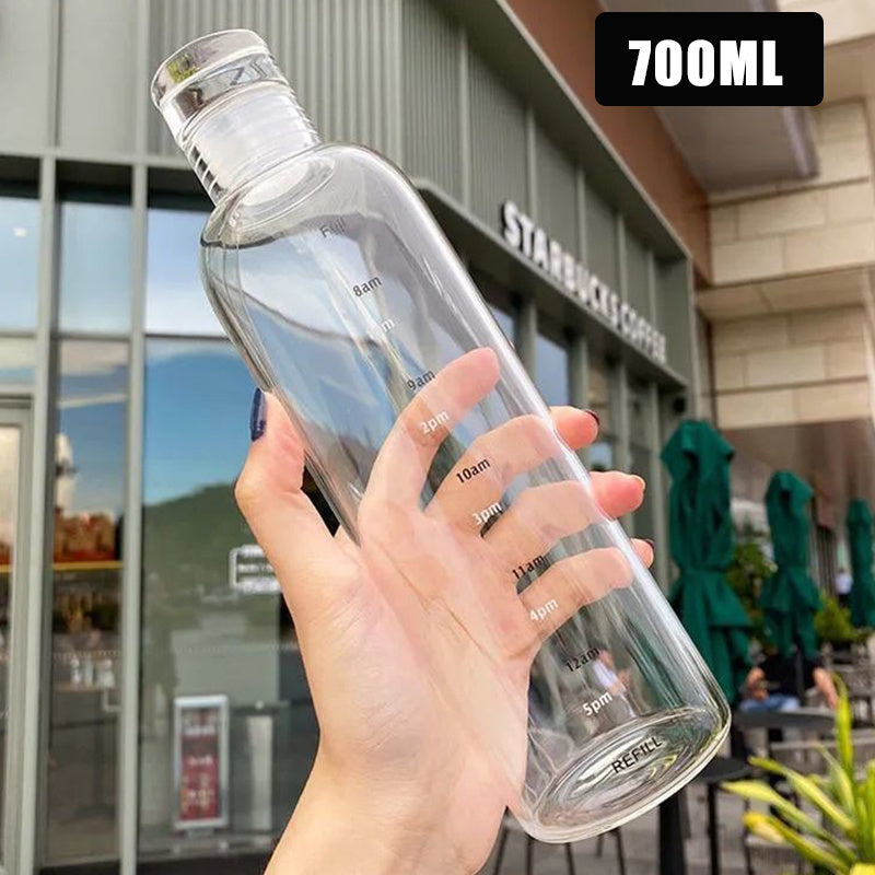 1pc Premium Leak-Proof Sports Water Bottle - Durable Plastic, BPA-Free, 500ml/17.60OZ, 700ml/24.64OZ Capacity, Portable and Convenient for Gym, Fitness, Outdoor Activities