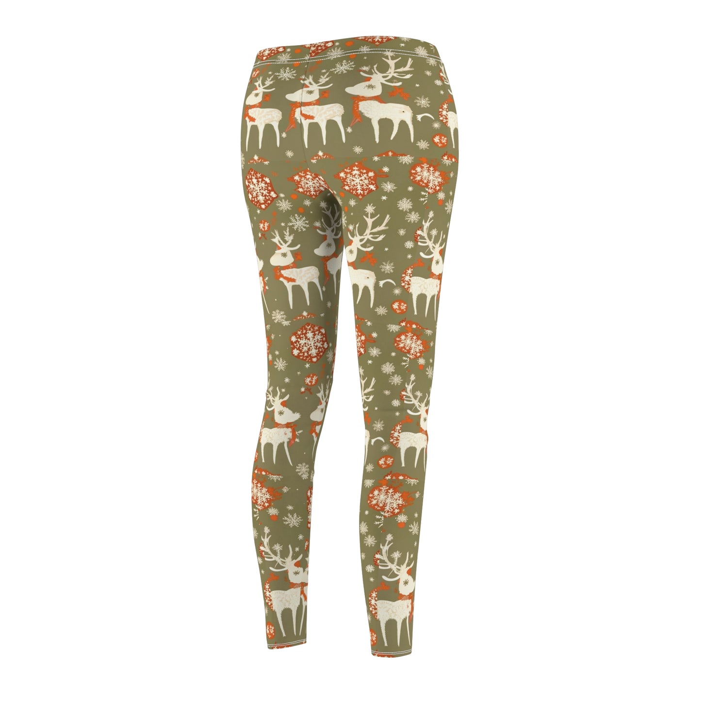 Holiday Tan Christmas Yoga Pants