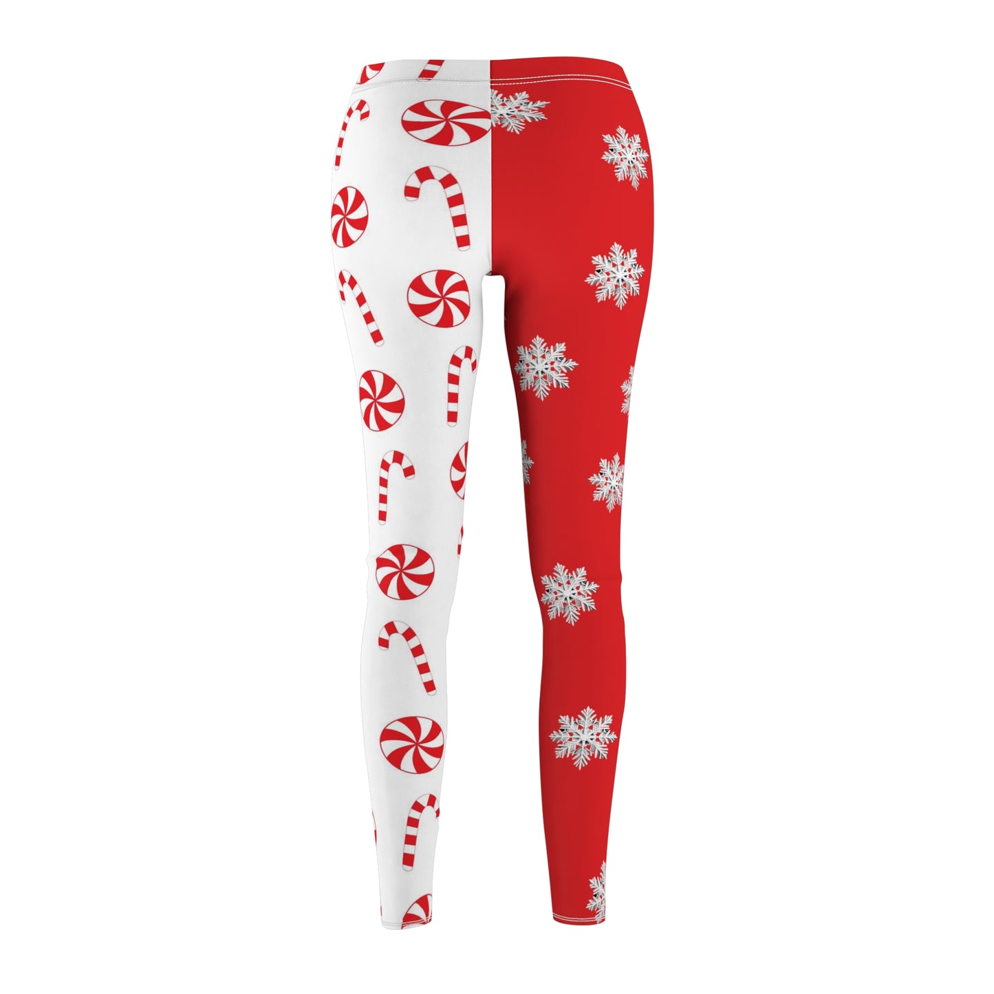 Snowflake Candy Cane Leggings