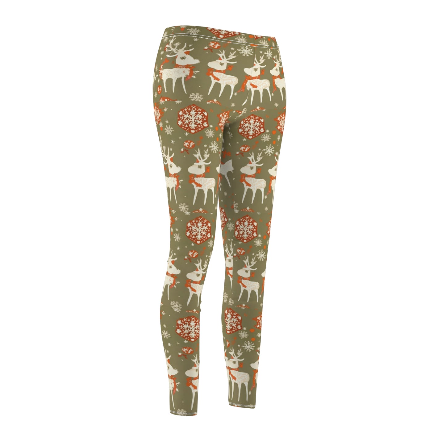 Holiday Tan Christmas Yoga Pants