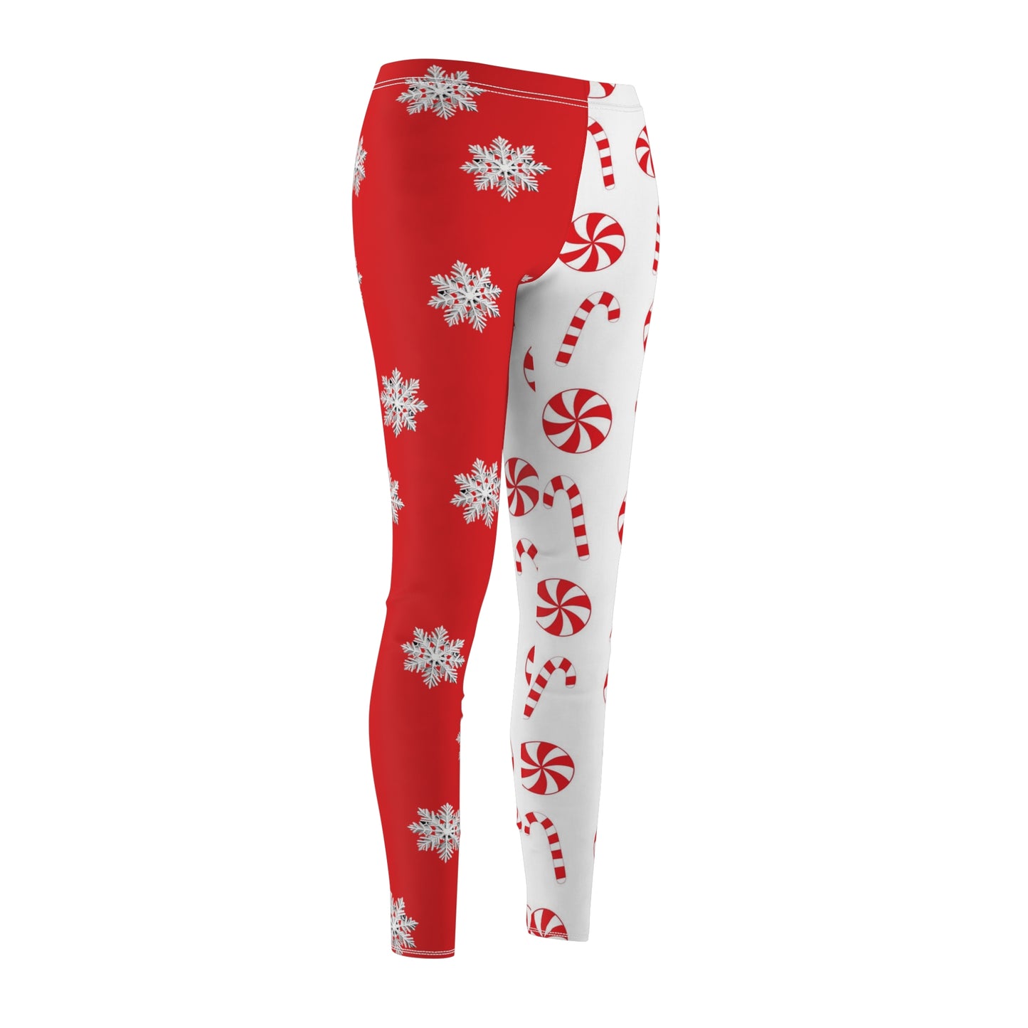Snowflake Candy Cane Leggings