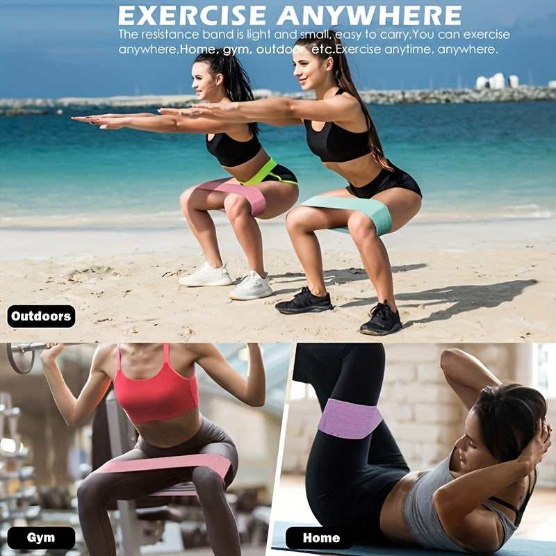 Butt Lifter Yoga Resistance Bands for Fitness Squats, Latex Non-Slip Elastic Band Suitable for Hip Training, Gym Workout Tension Straps