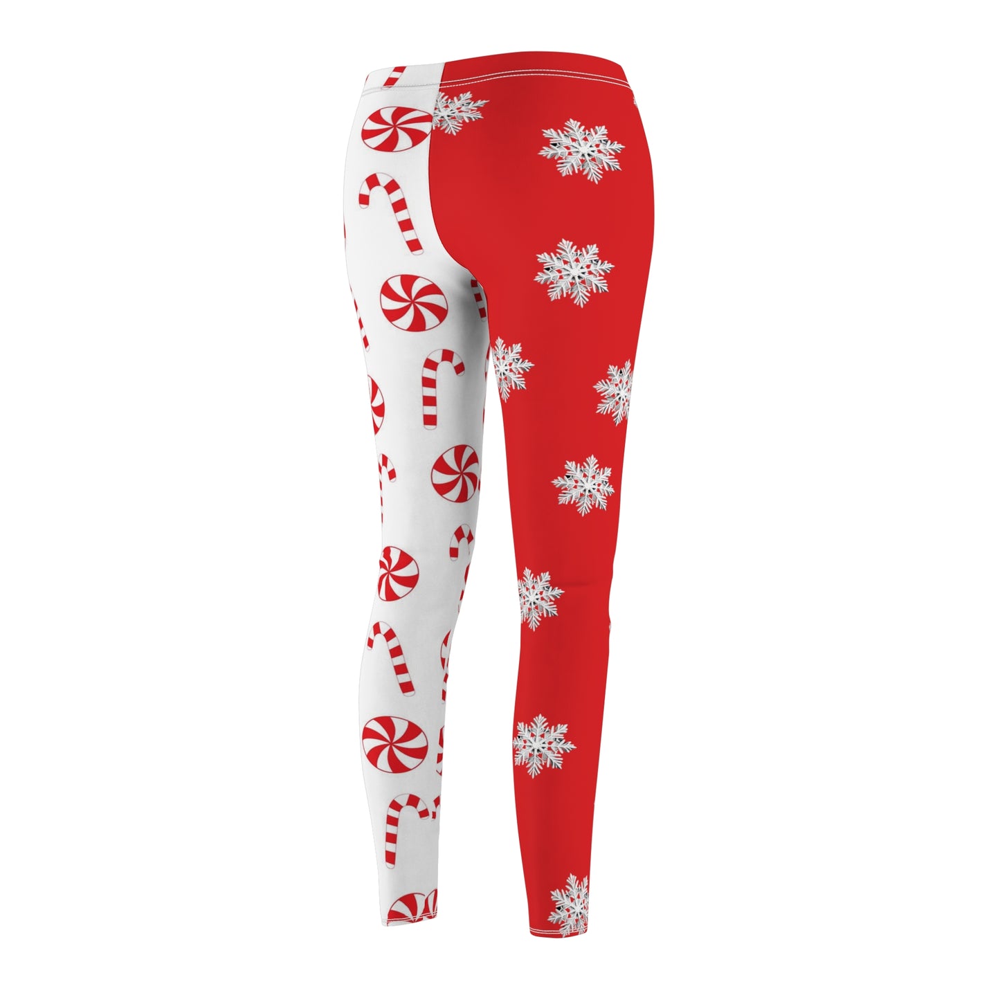 Snowflake Candy Cane Leggings