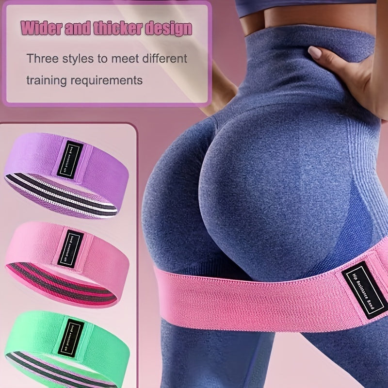 Butt Lifter Yoga Resistance Bands for Fitness Squats, Latex Non-Slip Elastic Band Suitable for Hip Training, Gym Workout Tension Straps