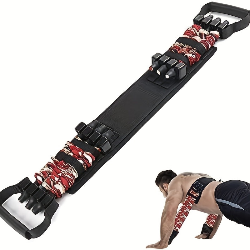 Portable Bench Press, Adjustable Push Up Resistance Bands, Chest Builder Workout Equipment, Arm Expander Resistance Training for Home Workout, Gym, Fitness, Travel Training - Patented Product
