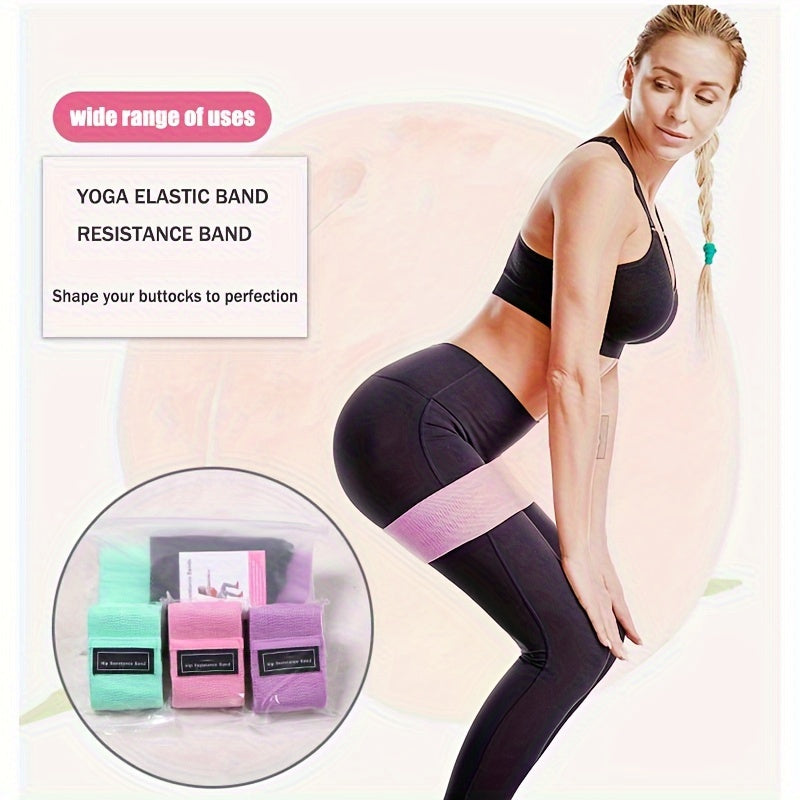Butt Lifter Yoga Resistance Bands for Fitness Squats, Latex Non-Slip Elastic Band Suitable for Hip Training, Gym Workout Tension Straps