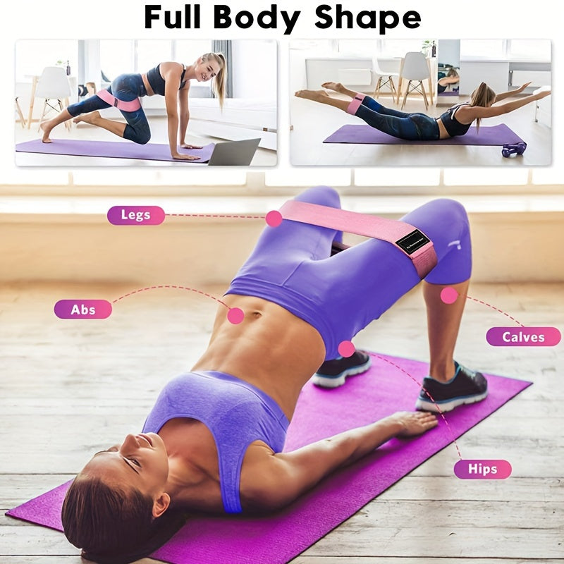 Butt Lifter Yoga Resistance Bands for Fitness Squats, Latex Non-Slip Elastic Band Suitable for Hip Training, Gym Workout Tension Straps