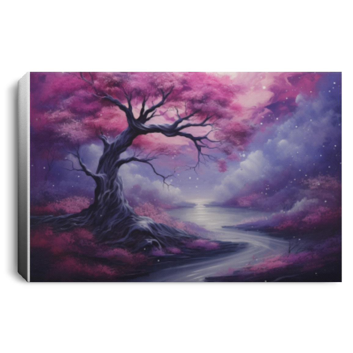 Purple_Tree Abstract Canvas