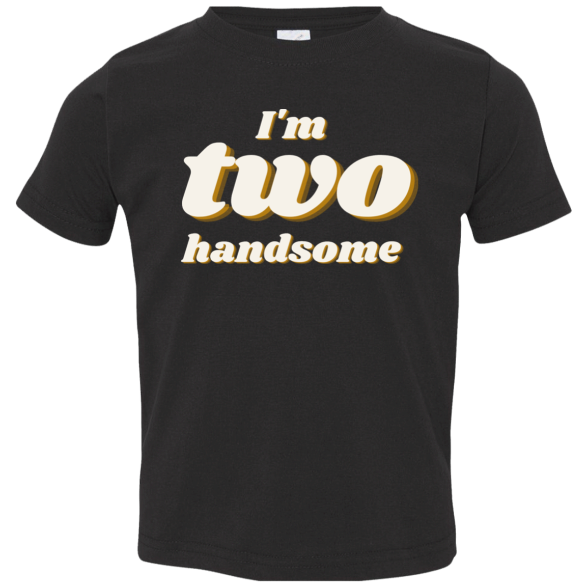 I'm Two Handsome Baby T-Shirt|2nd Birthday outfit for boys|B-Day T-Shirt for Toddler Boys