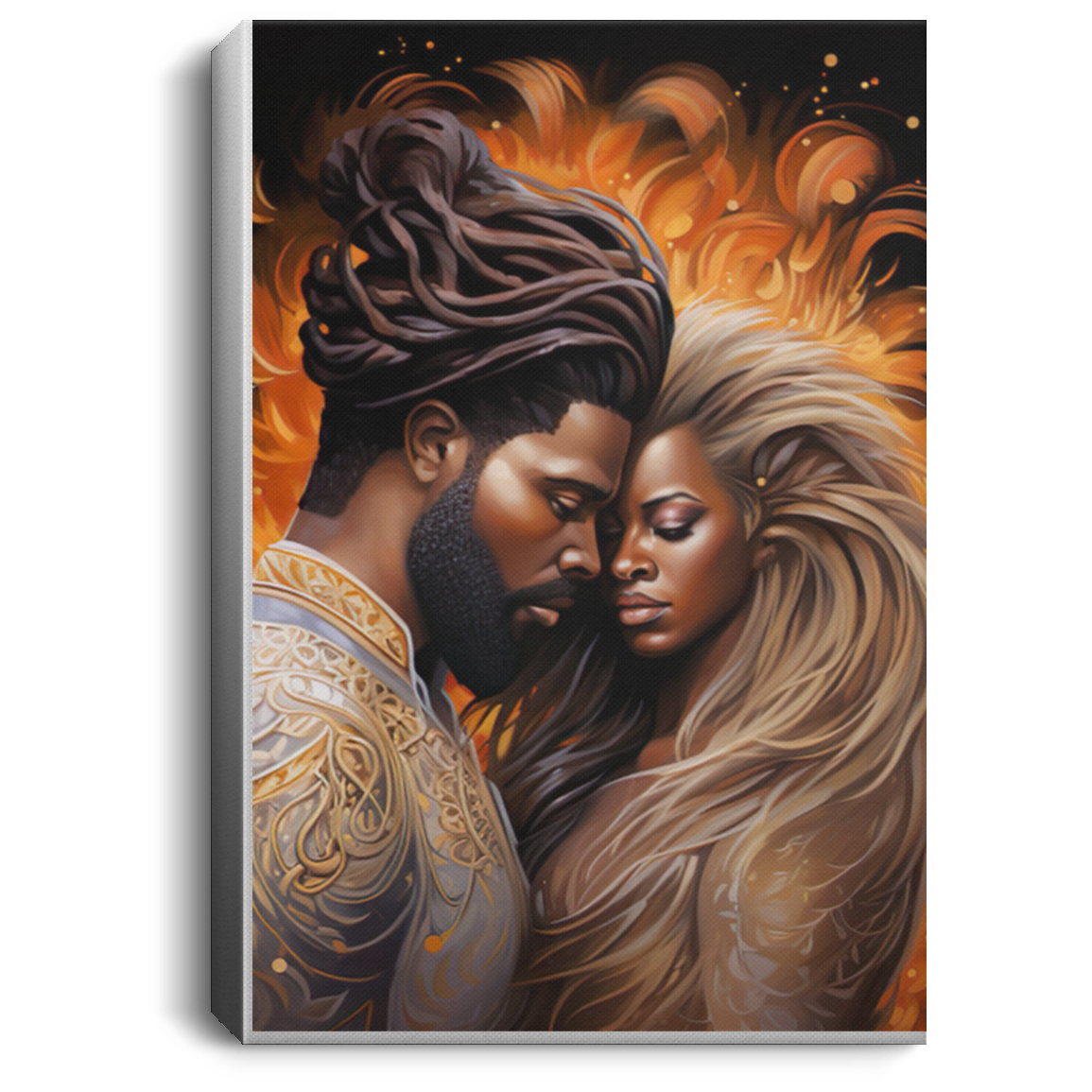 Couple Firey Canvas