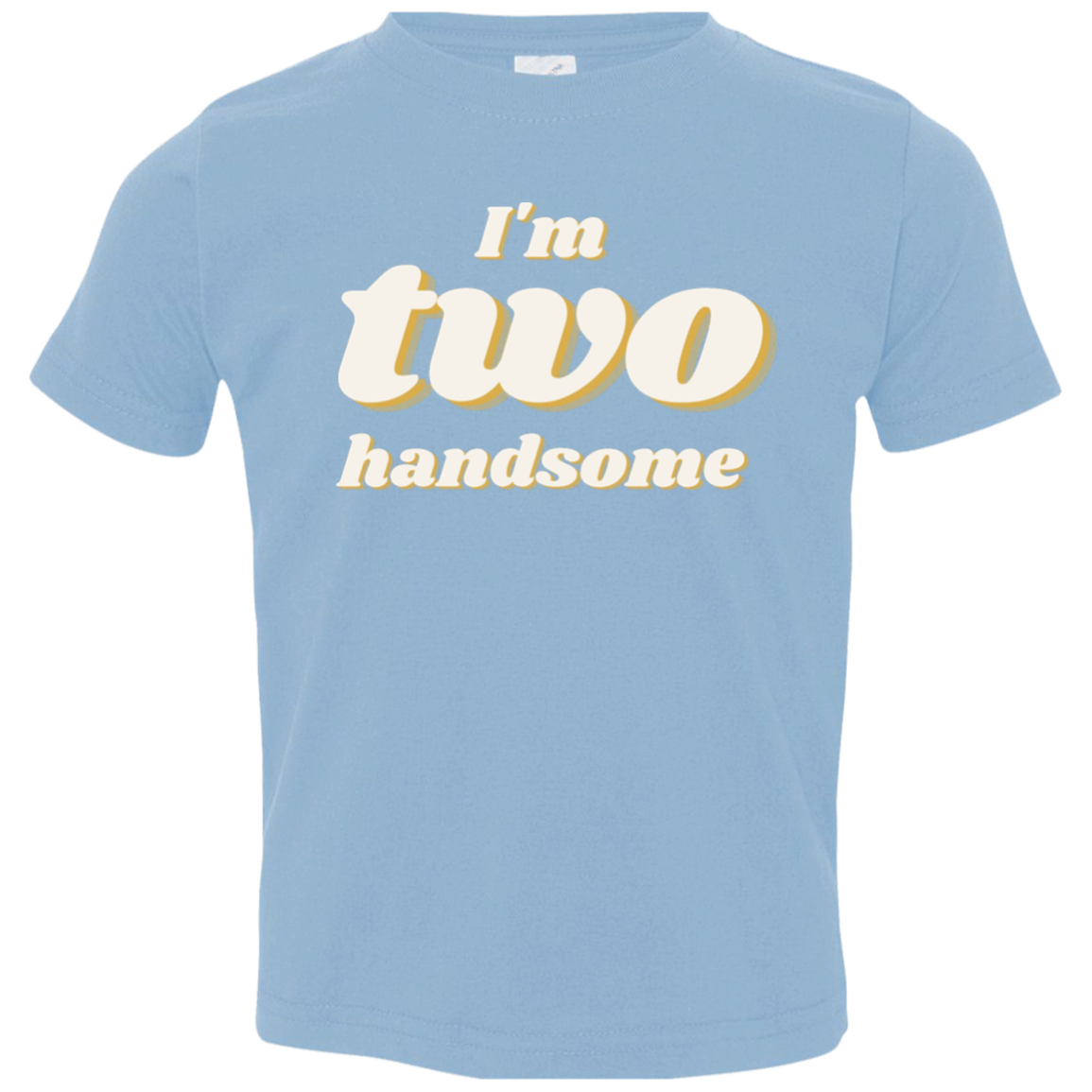 I'm Two Handsome Baby T-Shirt|2nd Birthday outfit for boys|B-Day T-Shirt for Toddler Boys