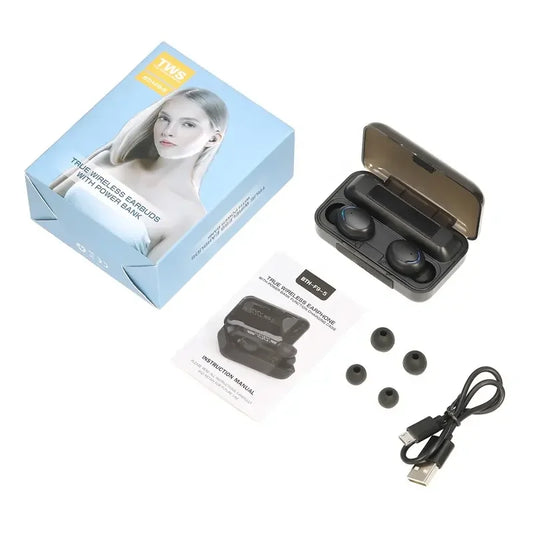 New TWS BT Headset v5.0 LED display Sports Noise Reduction Headset Earphone headphone