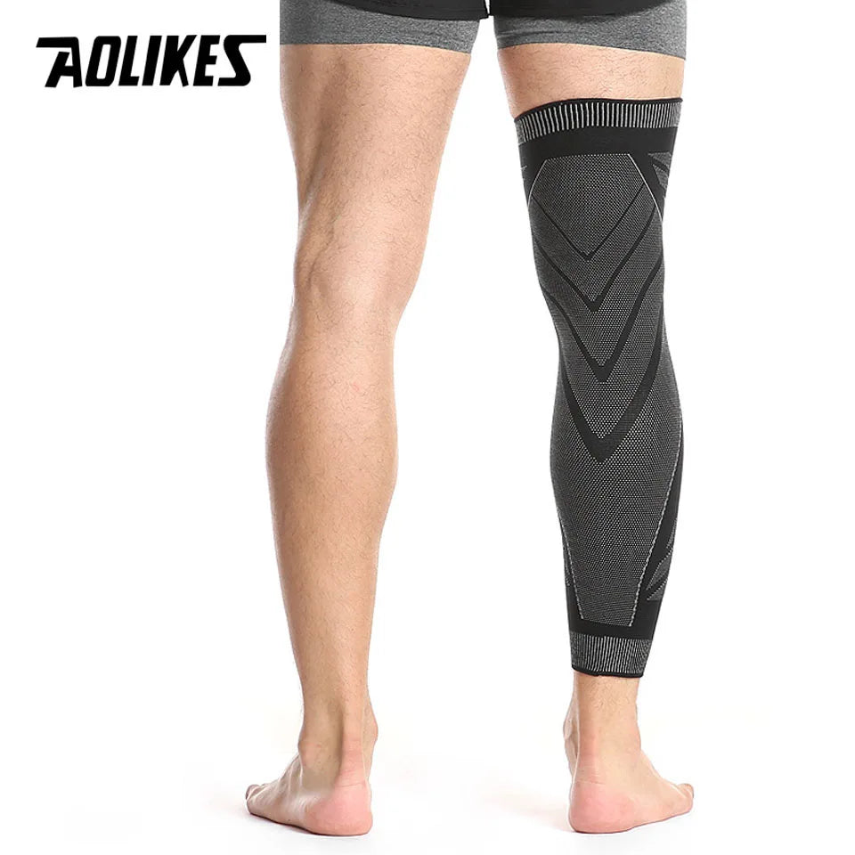 Sports Full Leg Compression Sleeves Knee Braces Support Protector for Weightlifting Arthritis Joint Pain Relief