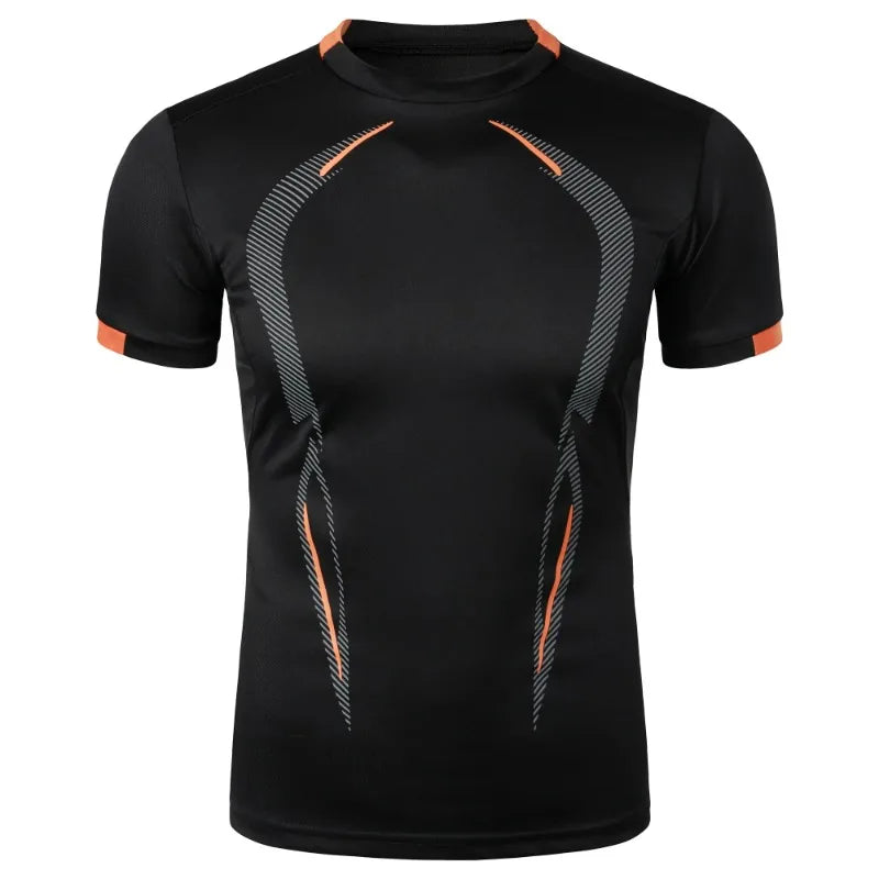 Mens Sport Gym Breathable T Shirt Men Quick Drying Jogging Tops Men Lightweight Training Tees Fitness Tops Running Sweatwear