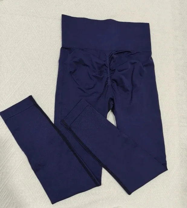 Yoga Leggings Pants Resistance Training Pants Women's Girl's Seamless Scrunch Butt Daily Leggings Gym Fitness Dynamic Yoga Pants