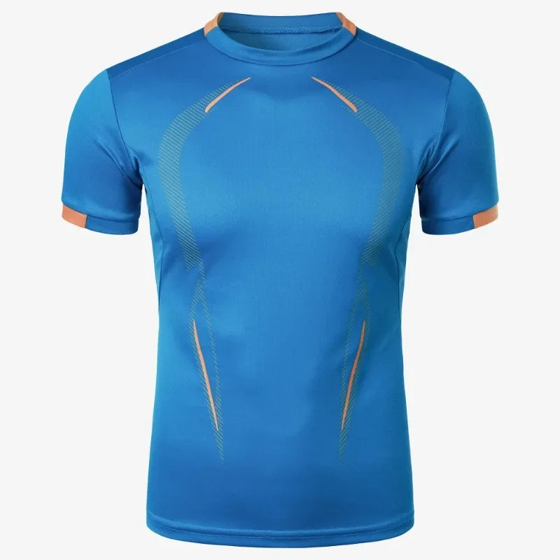 Mens Sport Gym Breathable T Shirt Men Quick Drying Jogging Tops Men Lightweight Training Tees Fitness Tops Running Sweatwear