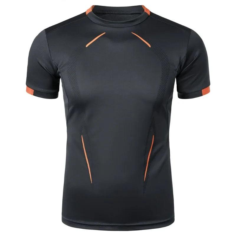 Mens Sport Gym Breathable T Shirt Men Quick Drying Jogging Tops Men Lightweight Training Tees Fitness Tops Running Sweatwear