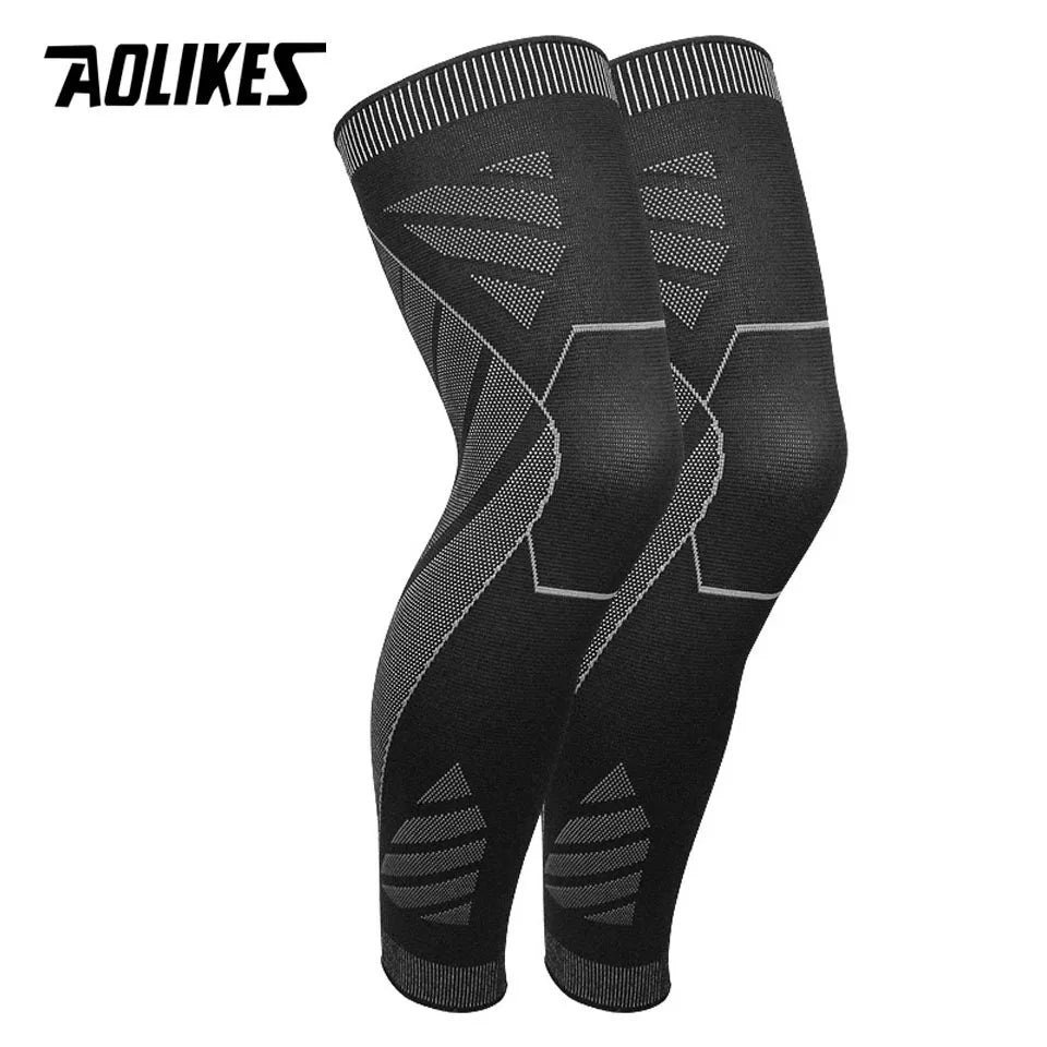 Sports Full Leg Compression Sleeves Knee Braces Support Protector for Weightlifting Arthritis Joint Pain Relief