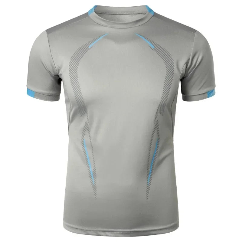 Mens Sport Gym Breathable T Shirt Men Quick Drying Jogging Tops Men Lightweight Training Tees Fitness Tops Running Sweatwear