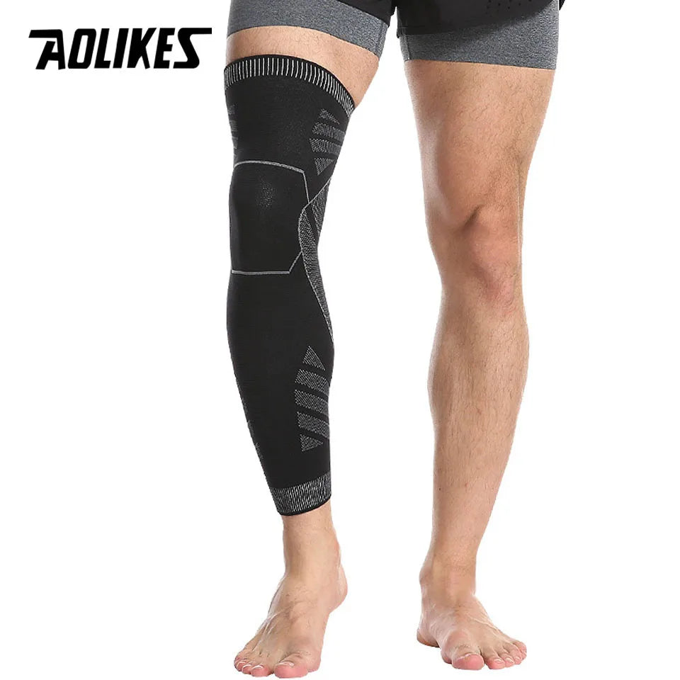 Sports Full Leg Compression Sleeves Knee Braces Support Protector for Weightlifting Arthritis Joint Pain Relief