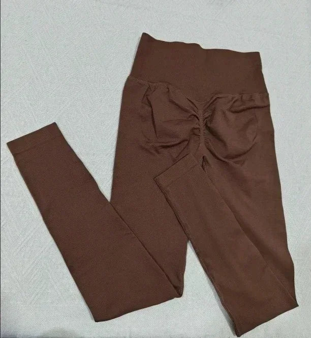 Yoga Leggings Pants Resistance Training Pants Women's Girl's Seamless Scrunch Butt Daily Leggings Gym Fitness Dynamic Yoga Pants