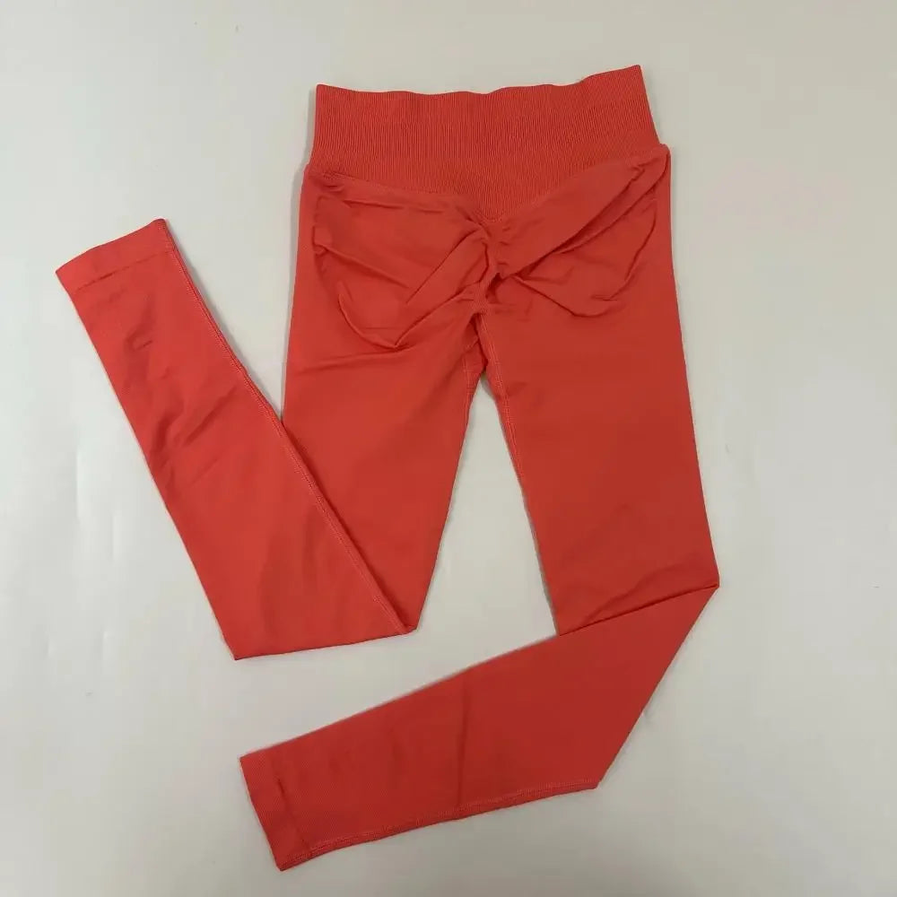 Yoga Leggings Pants Resistance Training Pants Women's Girl's Seamless Scrunch Butt Daily Leggings Gym Fitness Dynamic Yoga Pants