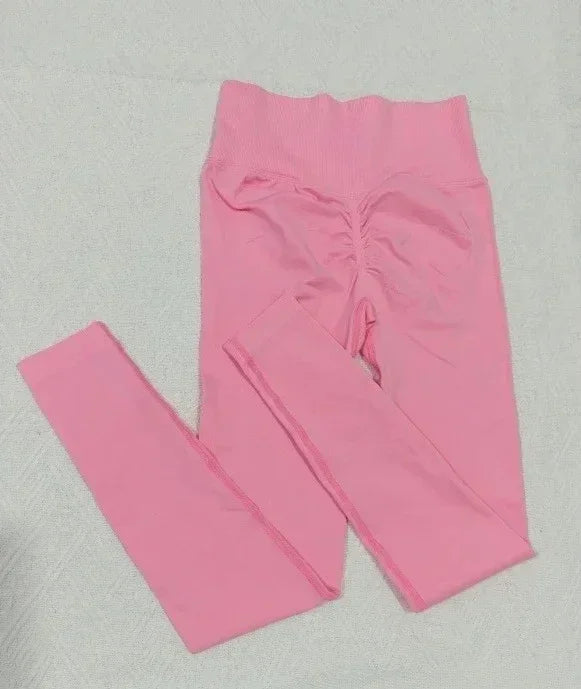 Yoga Leggings Pants Resistance Training Pants Women's Girl's Seamless Scrunch Butt Daily Leggings Gym Fitness Dynamic Yoga Pants