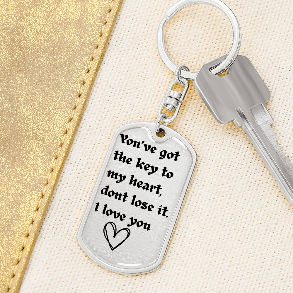 Drive Safe Dogtag| Keychain for Boyfriend| Husband| Christmas |Valentines Day| Gifts for Him Boyfriend Husband