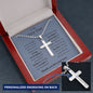 Personalized Stainless-Steel Cross Necklace|StepDad|Father's Day|Birthday|
