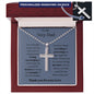 Personalized Stainless-Steel Cross Necklace|StepDad|Father's Day|Birthday|