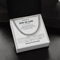 Son-In-Law Wedding Compass Necklace from Mom| Gifts to my Son-In-Law on his Wedding, Wedding Gift for Groom from Parents, Wedding Day Gift for Son-In-Law