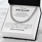 Son-In-Law Wedding Compass Necklace from Mom| Gifts to my Son-In-Law on his Wedding, Wedding Gift for Groom from Parents, Wedding Day Gift for Son-In-Law