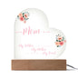 To Mother From Daughter Printed Heart Acrylic Plaque