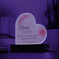 TO MOM HEART ACRYLIC PLAQUE