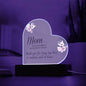 To Mom Heart Acrylic Plaque