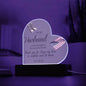 TO MY HUSBAND HEART GIFT ACRYLIC PLAQUE