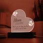 To Mom Heart Acrylic Plaque