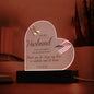 TO MY HUSBAND HEART GIFT ACRYLIC PLAQUE