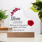 TO MOM HEART ACRYLIC PLAQUE