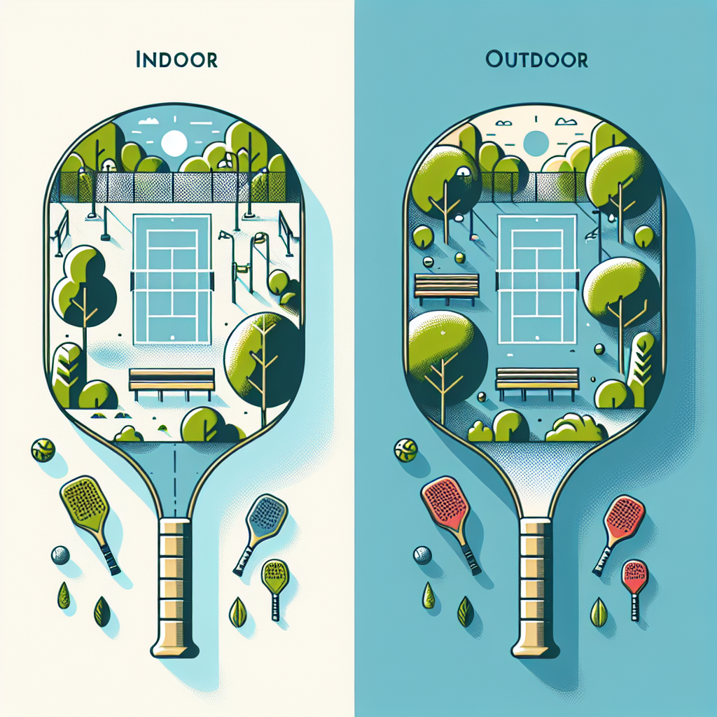 The Difference Between Indoor and Outdoor Pickleball Paddles