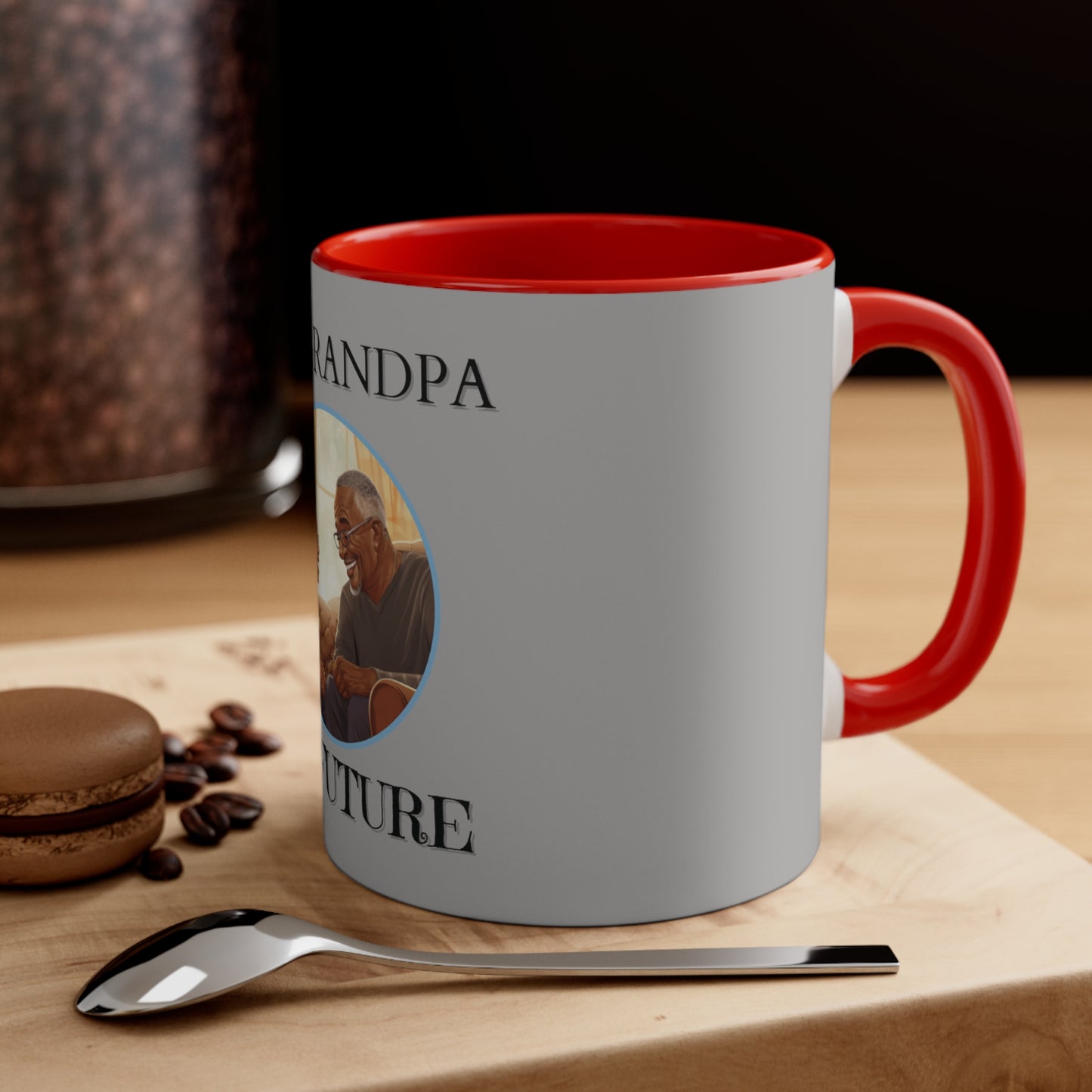 My Grandpa My Future Accent Coffee Mug, 11oz