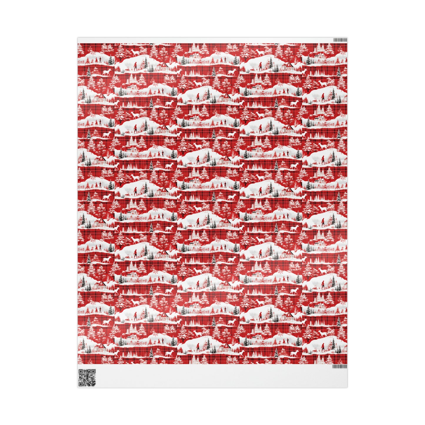 Santa Clause Plaid Wrapping Papers