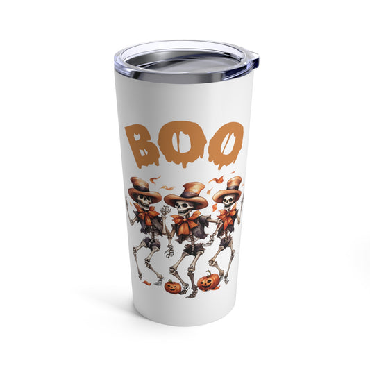 BOO Skeleton Halloween Tumbler 20oz