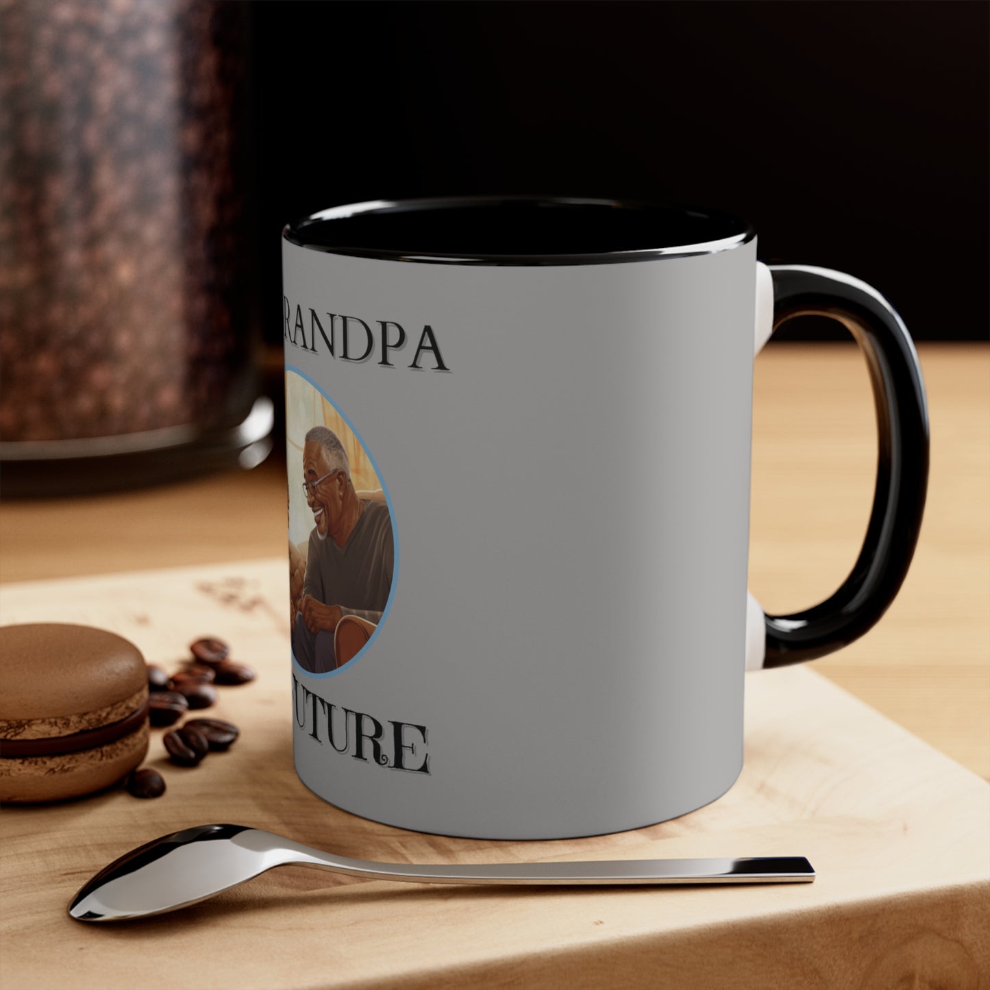 My Grandpa My Future Accent Coffee Mug, 11oz