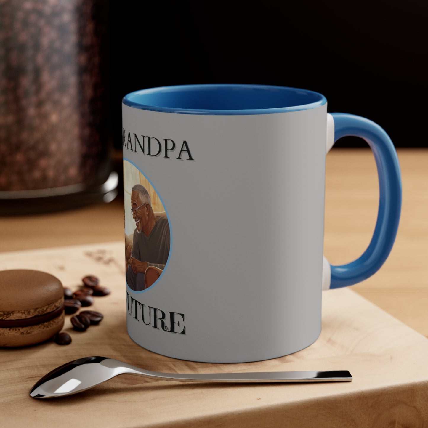 My Grandpa My Future Accent Coffee Mug, 11oz