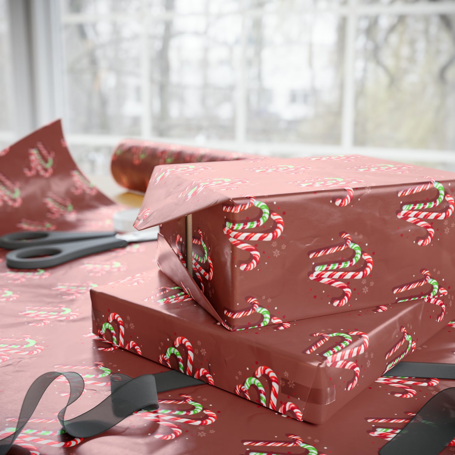 Candy Cane Candy Wrapping Papers